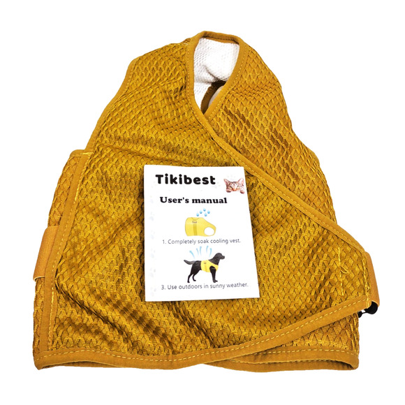 Dog Cooling Vest Harness Lightweight Cooler Jacket Sz Med w Adjustable Buckle - Picture 3 of 11